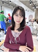 レイヤーカット/ベージュ/韓国風/髪質改善/縮毛矯正