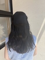 ヌックヘアー(nook hair)&nbsp;髪質改善　黒髪レイヤーカットロング　美髪　ウェーブアレンジ
