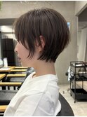 ショートヘア小顔カットくびれショートヘア丸みショートヘア