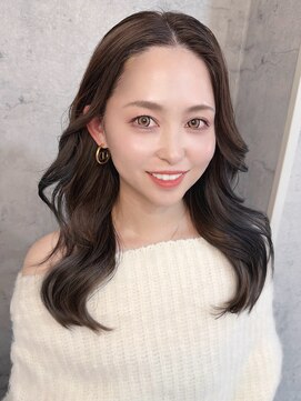 ブラウンベージュ、レイヤーカット