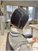 【RYOHEI】切りっぱなしボブ20代30代40代_グレージュカラー