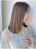 ミディアムレイヤーカット/髪質改善/ココアベージュp戸田公園