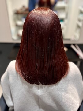 イオ 渋谷(io) レッドカラー/ブリーチなし/暖色カラー/艶カラー/高発色カラー