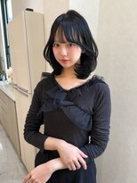 バランス ハレまち通り岡山駅前店(balance.)&nbsp;ミディアムレイヤー×ブルーブラック