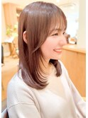 京都/河原町/韓国/レイヤーカット/顔周り/前髪カット/ストレート