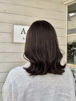 アミュレ ヘア サロン(Amule hair salon)&nbsp;アッシュブラウンカラー韓国風くびれ巻き２０２６初カラー