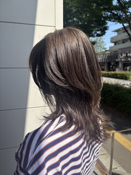 ファースト 長町店(first) 【20代30代40代】ハイレイヤー／ハイライト／ミディアムヘア