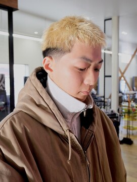 サンディーズバーバーショップ(Sandees) イージーパーマ/メンズハイトーン/ボウズ/メンズショート