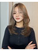 ハイライトレイヤーカットダブルカラーイルミナカラー縮毛矯正
