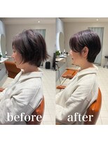 ガリカ 両国(Gallica)&nbsp;お客様リアル　before/after　ショートボブ