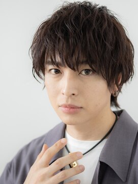 トニーアンドガイ メン 与野駅前店(TONI&GUY MEN) 20代30代クリームパーマダークアッシュフルバングショートf与野