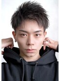 爽やかツーブロック刈り上げ【アップバングショート】
