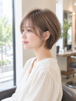 ミレット 竹ノ塚東口店(miret)&nbsp;ショートボブ髪型20代30代40代50代前髪あり前髪なし面長丸顔越谷