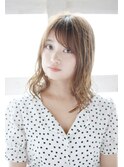 セミウエットの細かいゆるミックスカール◎30代40代50代60代