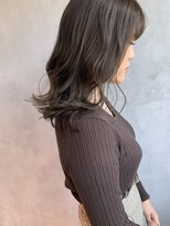 キチ(kichi.)&nbsp;[kichi.] グレージュ×セミロング