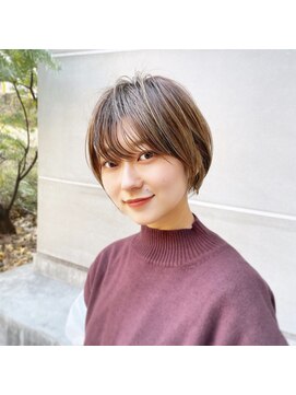 ラナ 渋谷(Lana) 【Chill】かわいい季節のピンクベージュクールショートボブルフ