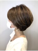 ［20代30代40代大人女性］大人の３Dショートボブ