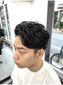 ワイルドアップバングパーマ
