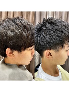 ヨシザワインク プレミアム 築地店(YOSHIZAWA Inc. PREMIUM) BeforeAfter10代20代束間ツーブロックアップバングショートヘア