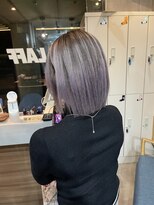 ラフ(LAFF)&nbsp;#黒髪#ボブルフ#ネビージュ#小顔#ワンレン