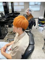 ボルド(MEN'S HAIR SALON BORDO)&nbsp;オレンジ×マッシュ