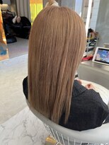 ロンドルーチェ 心斎橋(Lond luce)&nbsp;ダークアッシュ/ミディアムレイヤーカット［髪質改善/縮毛矯正］