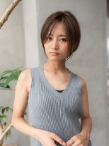 ドットハリス(.Hallis)&nbsp;小顔大人ショートボブ/イルミナカラー/ダークブラウン