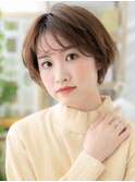 サンドベージュ前下がりマッシュパーマTb1戸田公園20代30代40代