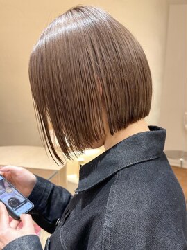 ヒビヲ(HIBIO) ナチュラルボブショートミニボブダブルカラーハイライトブリーチ