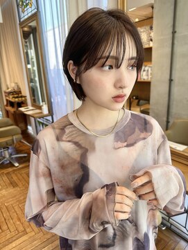ビュートリアム 南青山(BEAUTRIUM) 大人の透け感ショート　前髪ありショート　シースルーバング