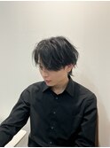黒髪/グレーベージュ/レイヤーロング/前髪パーマ/宇都宮