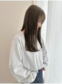 ミディアムストレートニュアンスカラー
