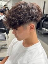 スペインカールツイストスパイラルマッシュメンズヘア名古屋名駅