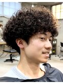 メンズパーマ/ハードパーマ/ソフトアフロ/メンズドライパーマ