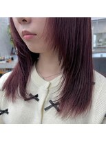 リミットバイアフィナー 大宮店(limit by Afinar)&nbsp;ワインレッド×レイヤーカット