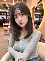 グロー 大宮(GLROW)&nbsp;韓国ヘア　グレージュカラー　透明感カラー　内巻きヘア