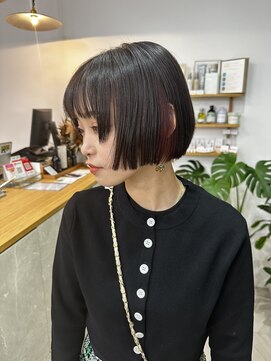 エマノア(EMANOA) あなただけのデザインを♪インナーカラー×ボブ　津田沼駅