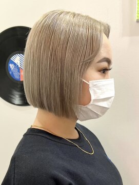 デート 下北沢(DATE) ダブルカラーミルクティーピンクベージュカラーハイトーンカラー