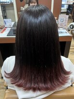 デビュー ヘアーメイク&nbsp;黒髪/ボブルフ/ネビージュ/小顔/ワンレン/宜野湾/髪質改善/前髪