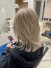 《ダメージレスで叶えるハイトーン》カット＋ケアブリーチWカラー