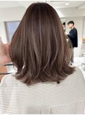 ハイライトバレイヤージュダブルカラーケアブリーチ30代40代