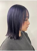 ブルーバイオレットボブショートミディアム10代20代
