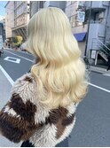 14475ホワイトアッシュ抜きっぱなしブリーチホワイトブロンド