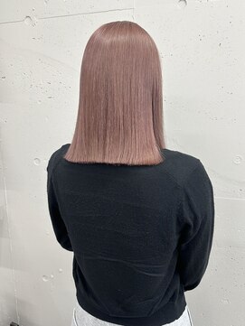 シーク 天神(SEEK) 松尾菫菜/ピンクミルクティー/ハイトーン/ブリーチ/韓国ヘア