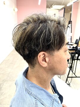 ケーオーエスピンク(K O S pink) メンズ/白髪ぼかしハイライト