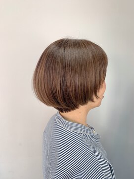 ルーファス メグロ(Ruufus Meguro) 30代40代50代　オリーブグレージュ×大人マッシュショート　2510