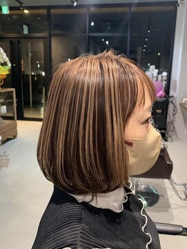 アンヒュッテ(ANHUTTE) 脱白髪染ハイライト/ミルクチョコレート