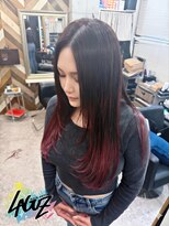 ラグズ 茅ヶ崎(LAGUZ)&nbsp;【髪質改善】ワインレッドグラデーション×艶ロングレイヤー