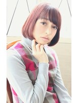 ワースホワイル(WORTH WHILE) 大人ガーリーダークアッシュミディアムレイヤーカットブリーチ