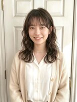 アロマ ヘアー ルーム 新宿3号店(AROMA hair room)&nbsp;デジタルパーマ/ウェーブ/おしゃれ女子/黒髪パーマ/前髪/新宿